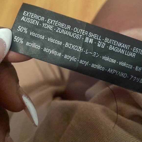 Zara Woman Tan midi three quarter sleeve knit dress size M - Picture 13 of 13